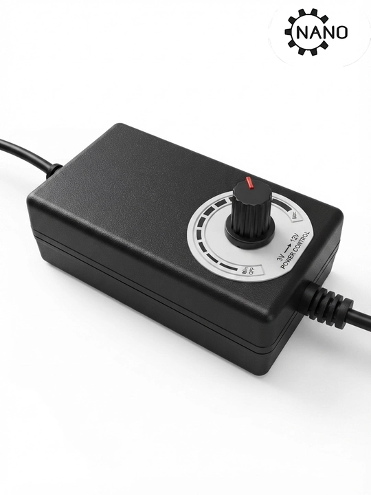 Universal 3V–12V kuchlanishli adapter, sozlanadigan