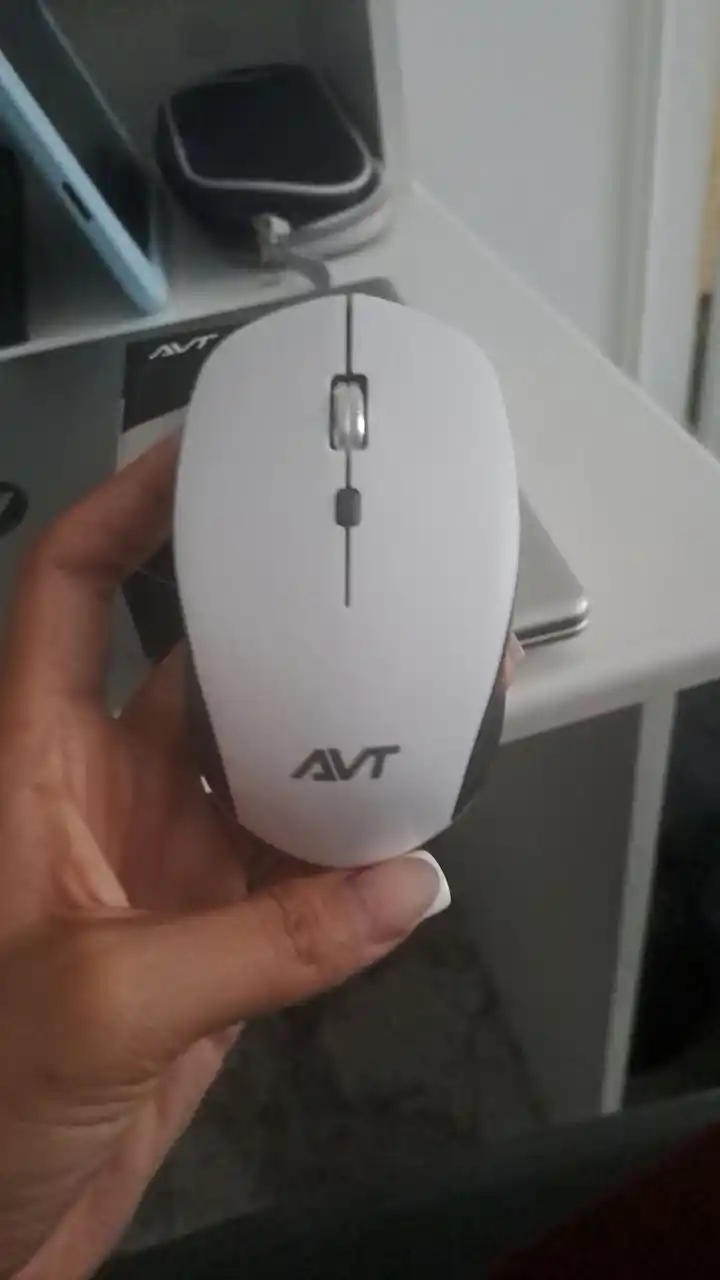 Sichqoncha, AVT MW306, oq-kulrang, mishka simsiz,ofis sichqonchasi