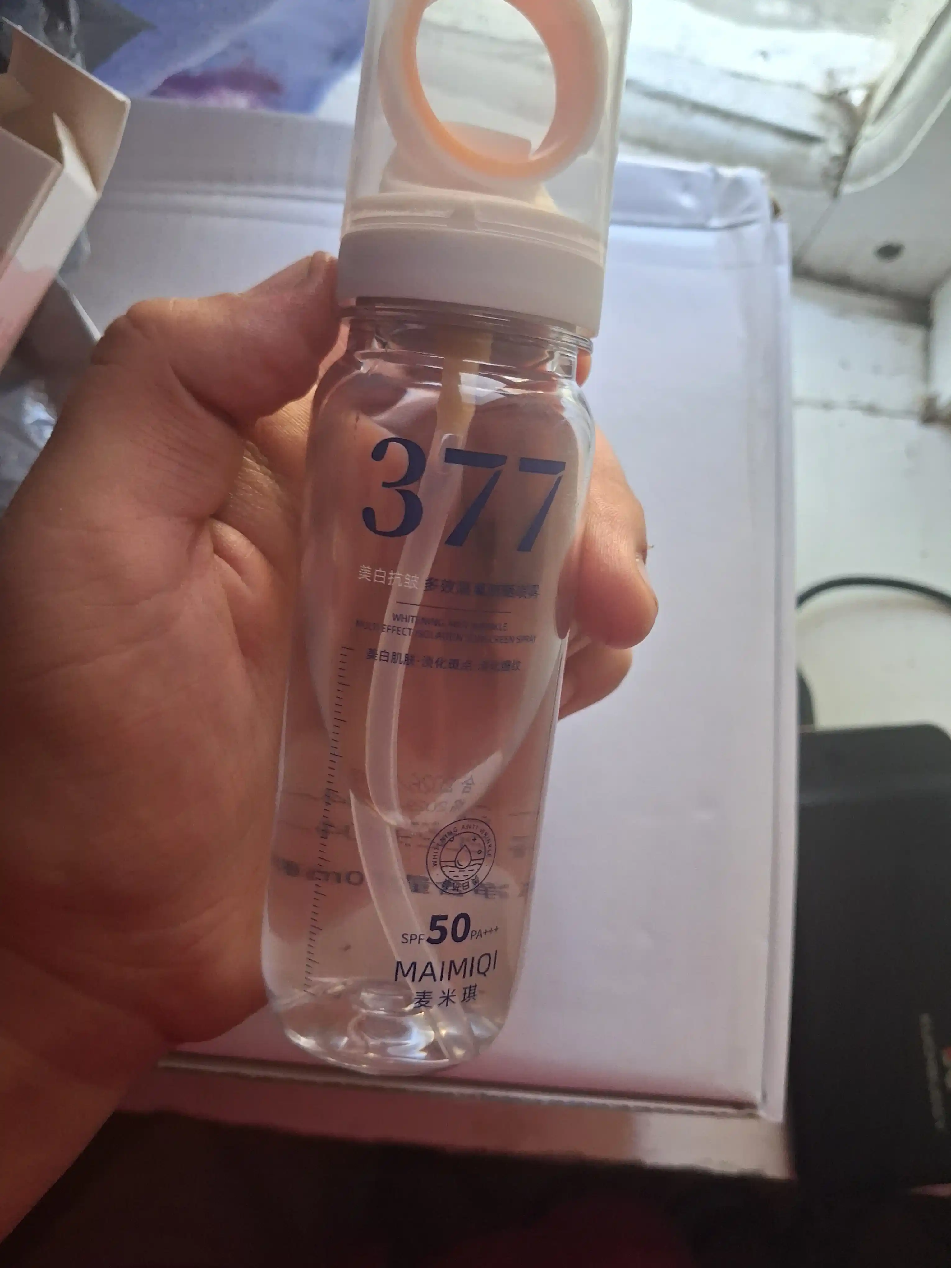 Quyoshdan himoya qiluvchi SPF 50 PA+++ sprey UVA UVB himoya yengil tekstura 377 Spray