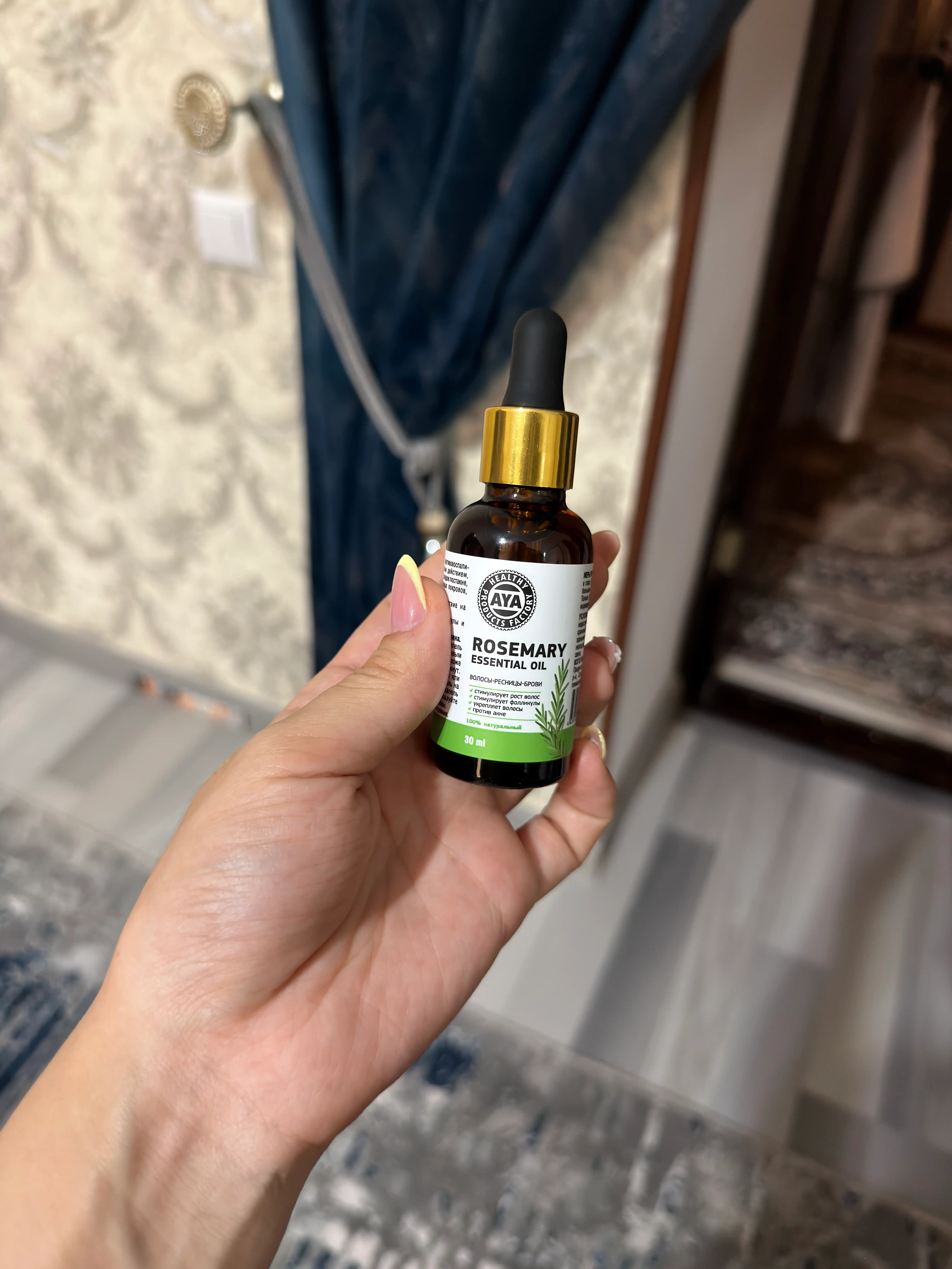 Soch va soqol o'stirish uchun rozmarin yog'i AYA, to'kilishiga qarshi serum, 30 ml