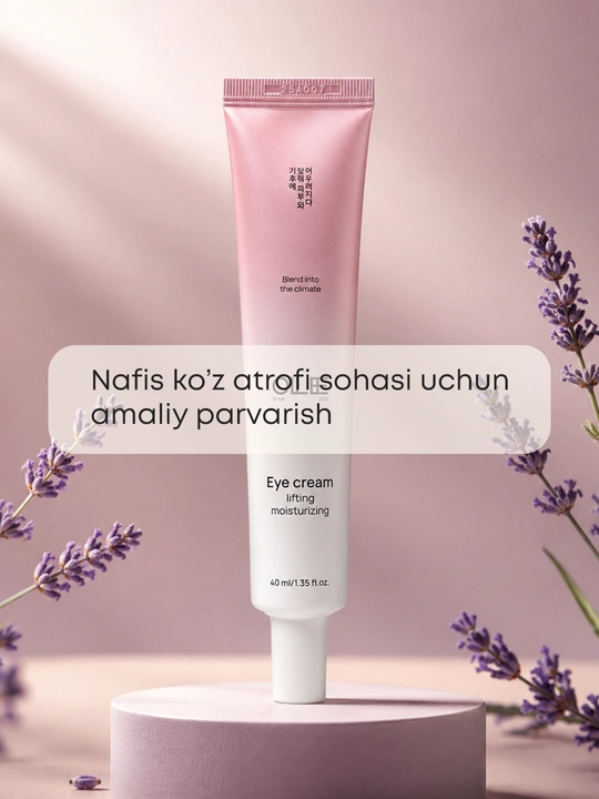 Ko‘z atrofi uchun OLLEE lifting kremi, ekstraktli namlantiruvchi va parvarishlovchi, 40 ml