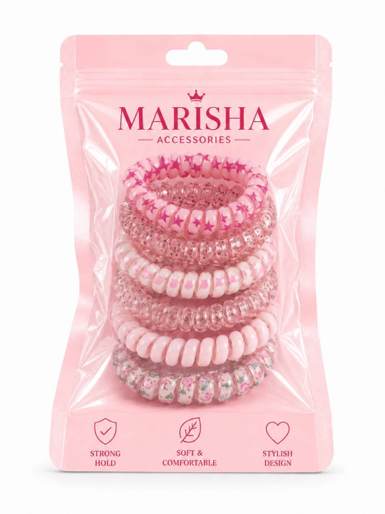 MARISHA Набор спиральных резинок для волос, 6 шт - 