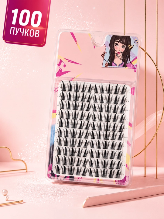 Anime ulama kipriklar, puchkavoy kiprik nabori va narashka kipriklar