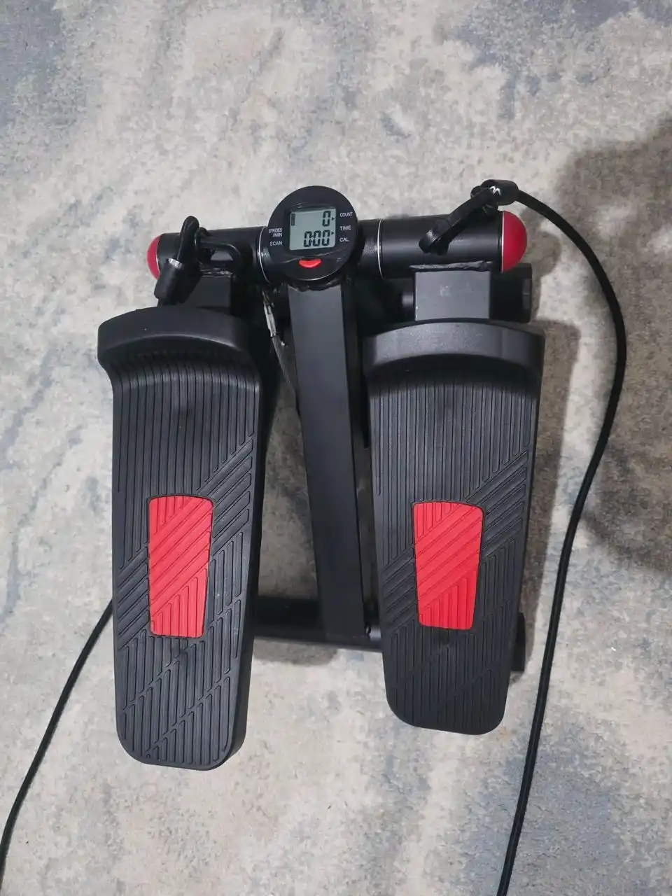 Stepper PRO espanderlar bilan, kardio, fitnes, oyoqlar va vazn yo‘qotish trenajyori
