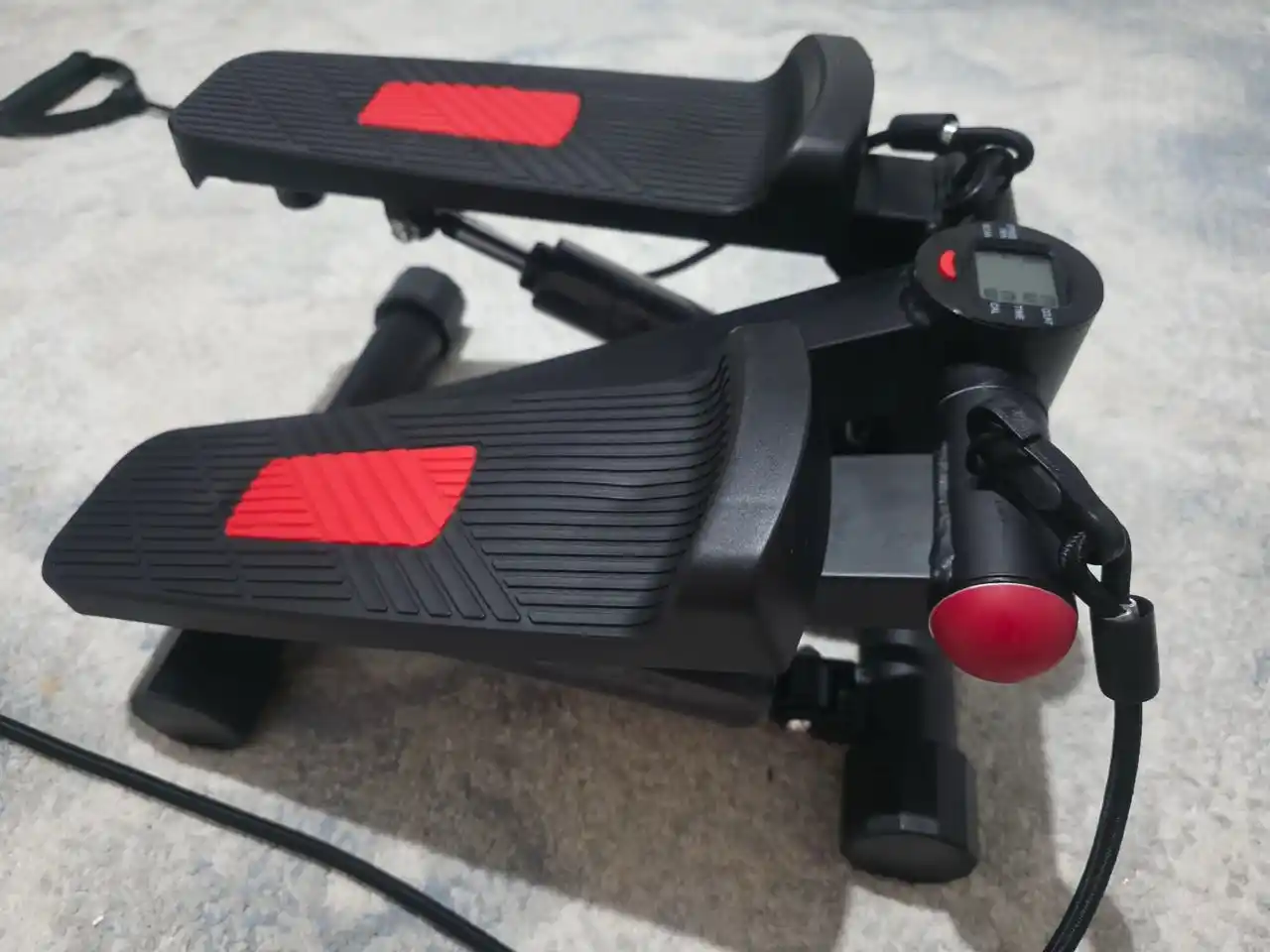 Stepper PRO espanderlar bilan, kardio, fitnes, oyoqlar va vazn yo‘qotish trenajyori