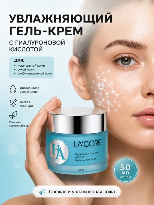 Увлажняющий и питательный крем для лица Lacore - 