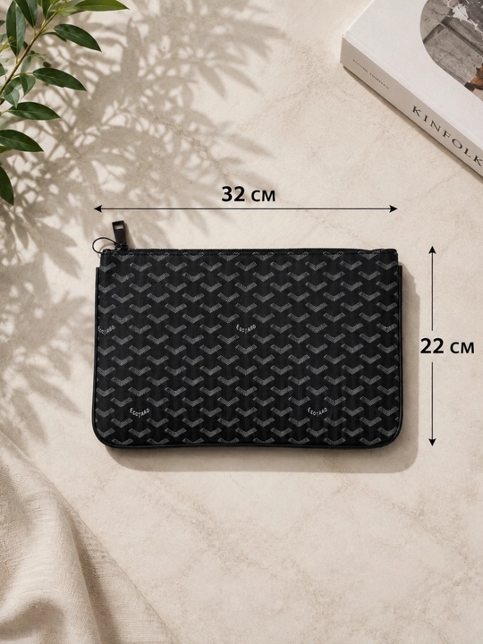 Мужская сумка Goyard, барсетка из эко-кожи, барсетка для мужчин, клатч, дипломат