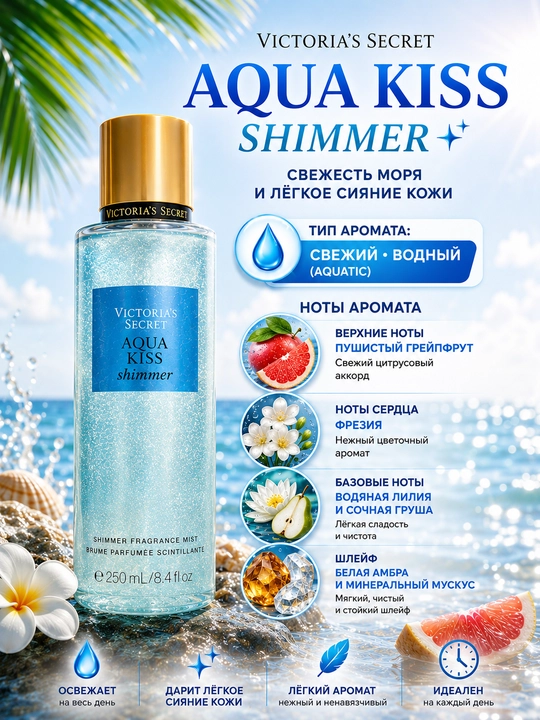 Parfyumeriya tanasi spreyi Victoria Secret, ayol Mist, tana shimgichi, AQSh
