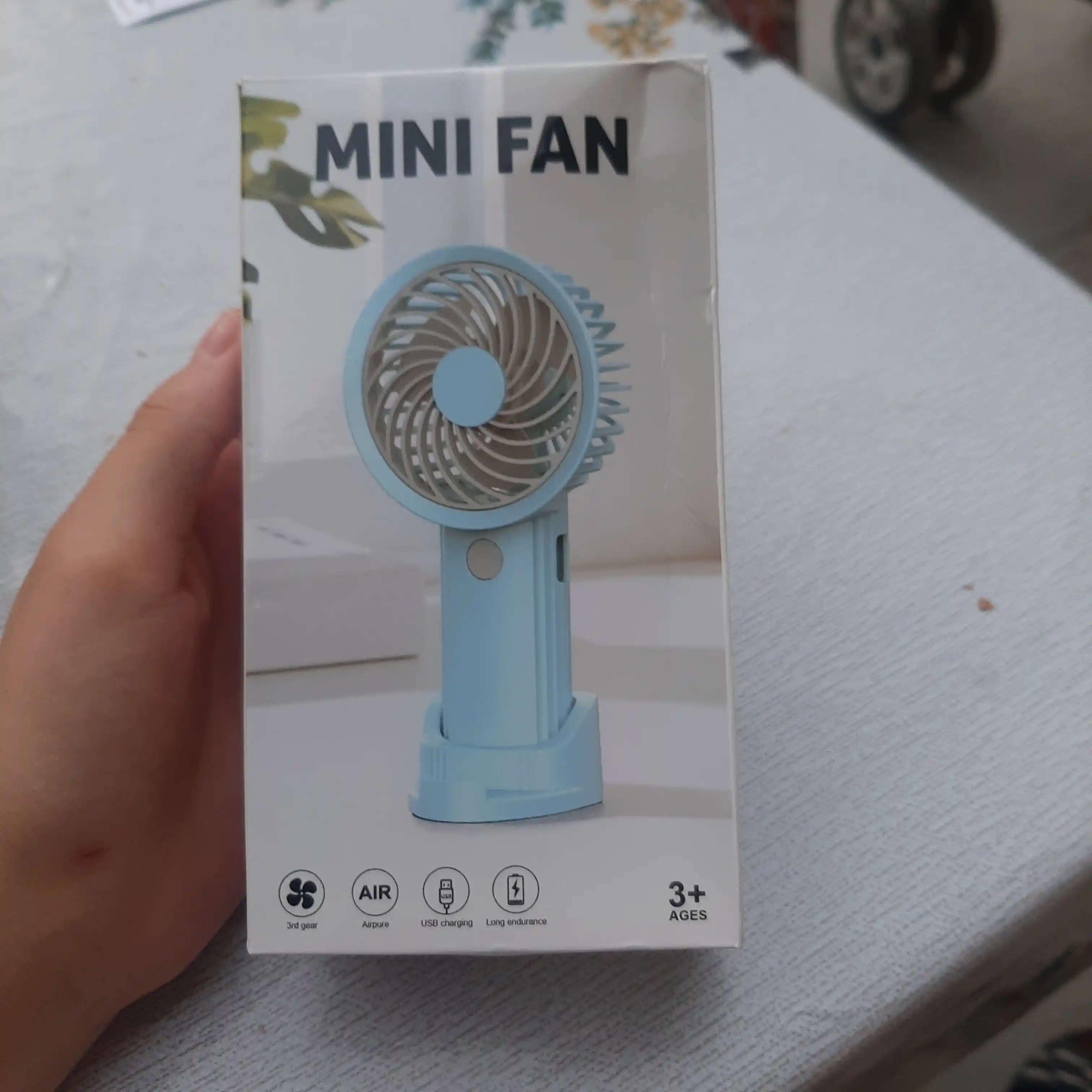 Mini ventilyator usb zaryadlovchi, stol uchun ventilyatorcha, vintelyator kichkina