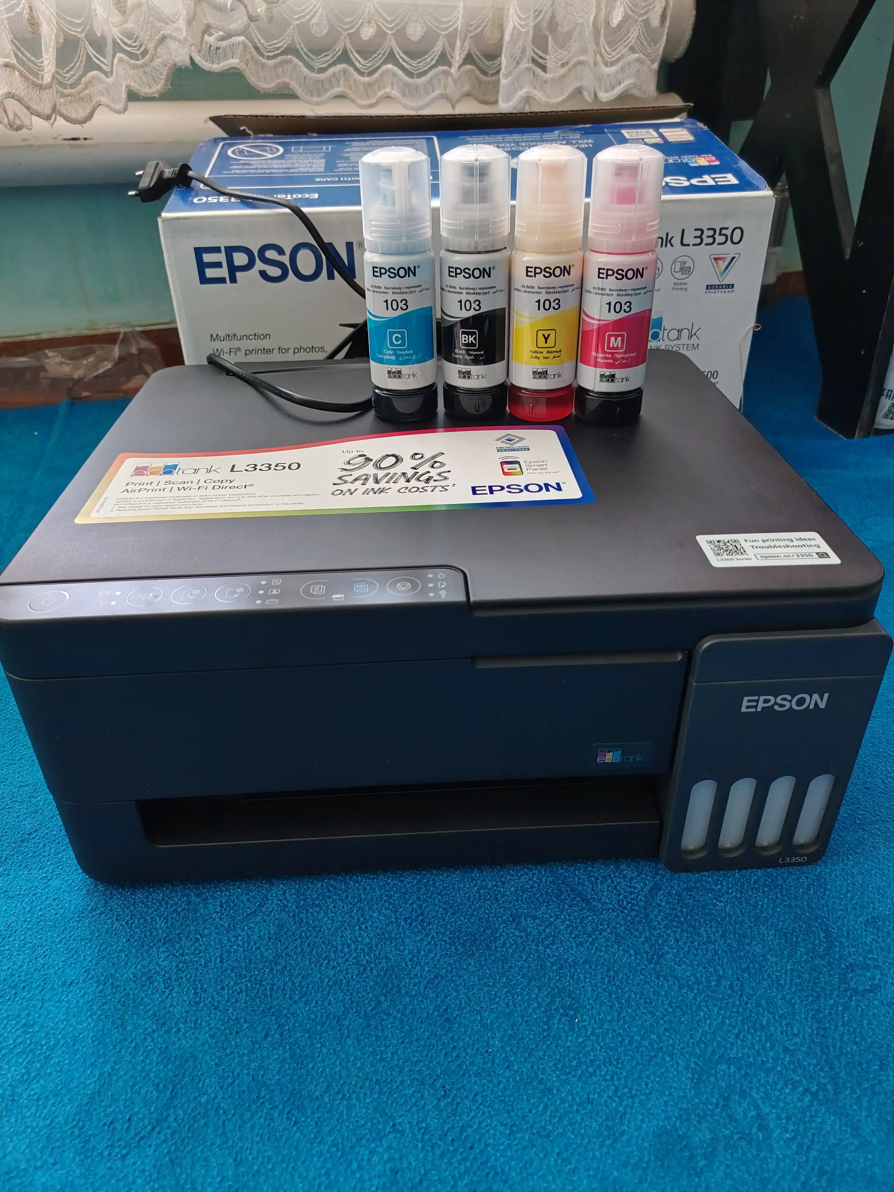MFU Epson EcoTank L3350 (Printer / Skaner / Nusxalash), rangli, A4, Wi-Fi, USB