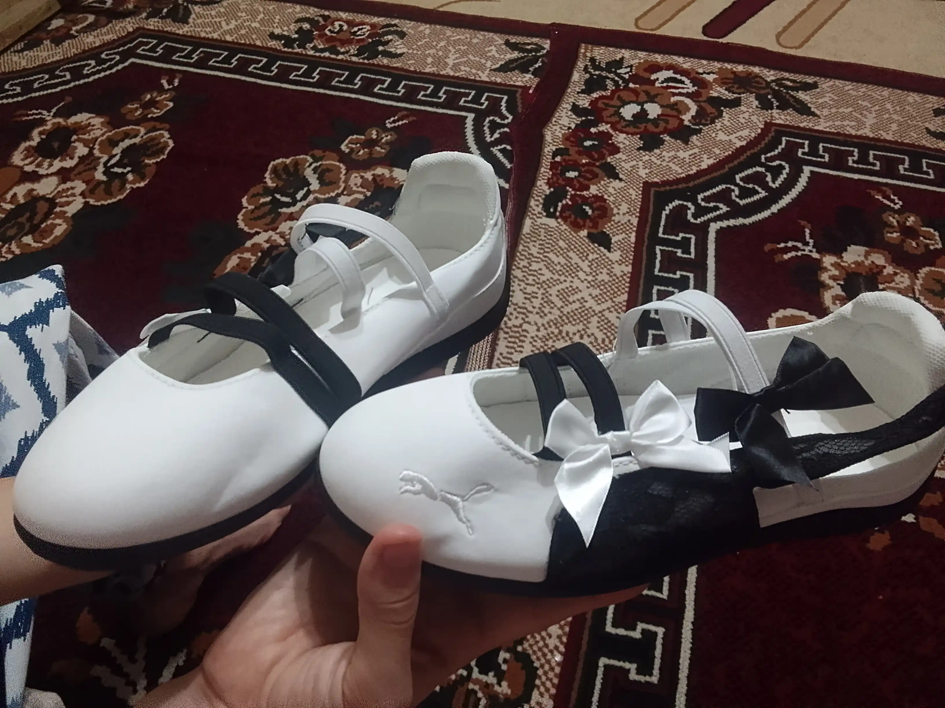 Puma maktab baletkalari, qizlar uchun, yumshoq tagcharmli, o‘qish va sayr qilish uchun