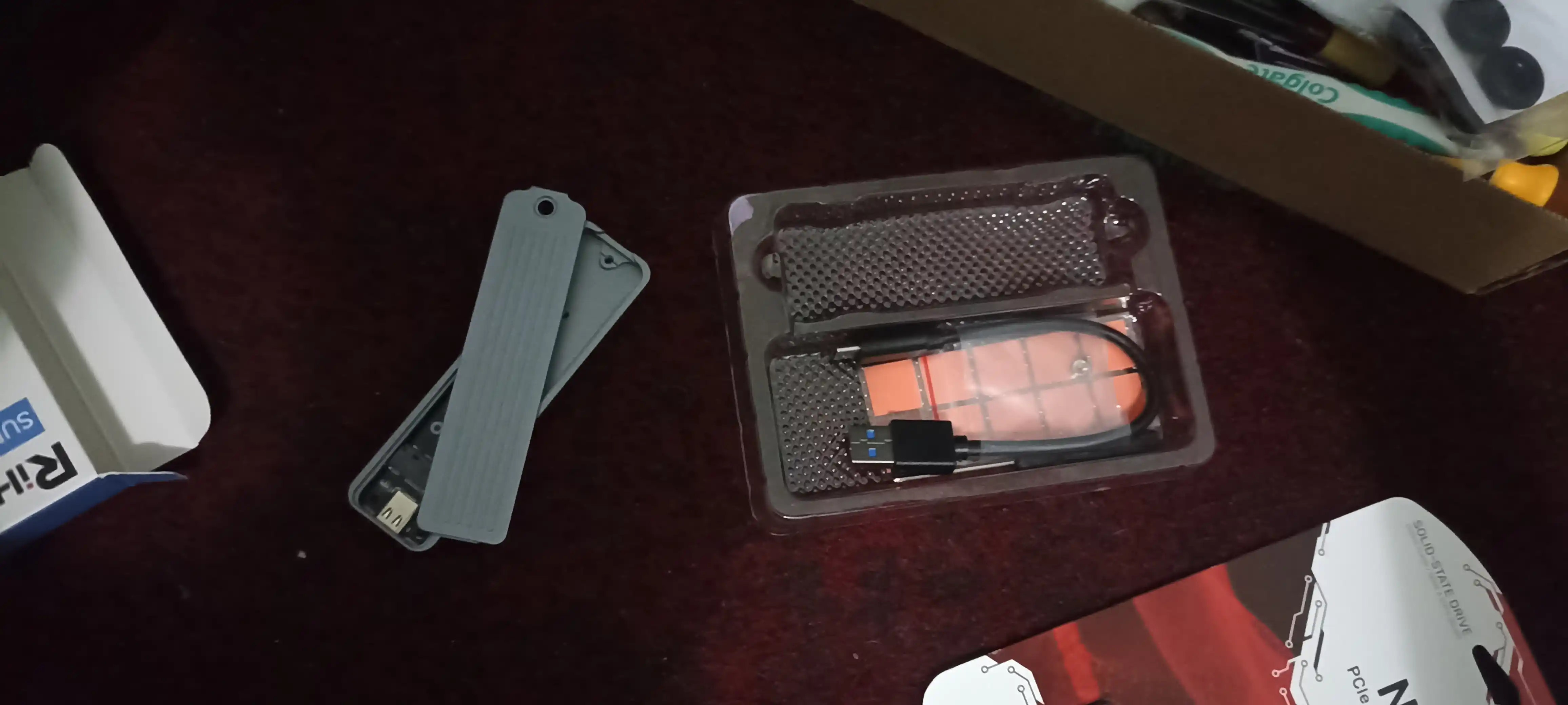 Корпус для M.2 NVMe SSD, адаптер USB 3.1 Type-C RTL9210 M&B+M. 10 Гбит/с