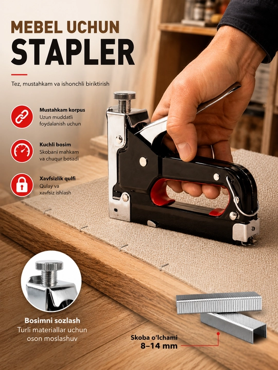 Qurilish uchun mebel stepleri - 