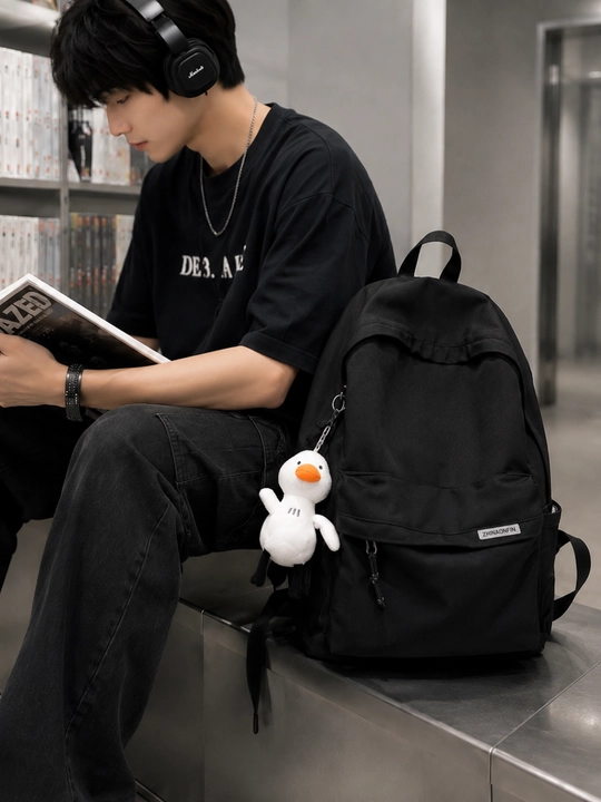 Erkaklar va ayollar uchun ryukzaklar, unisex, brelokli universal