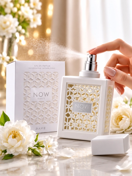 Lattafa Now Rave White ayollar atiri 100 ml, yengil va yoqimli xushbo‘y hid