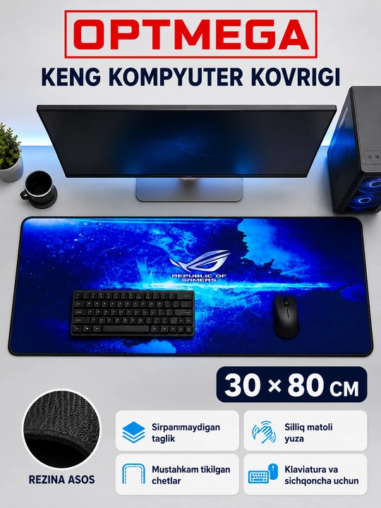 Kompyuter kovrik va sichqoncha uchun gilamcha CS GO gilamcha