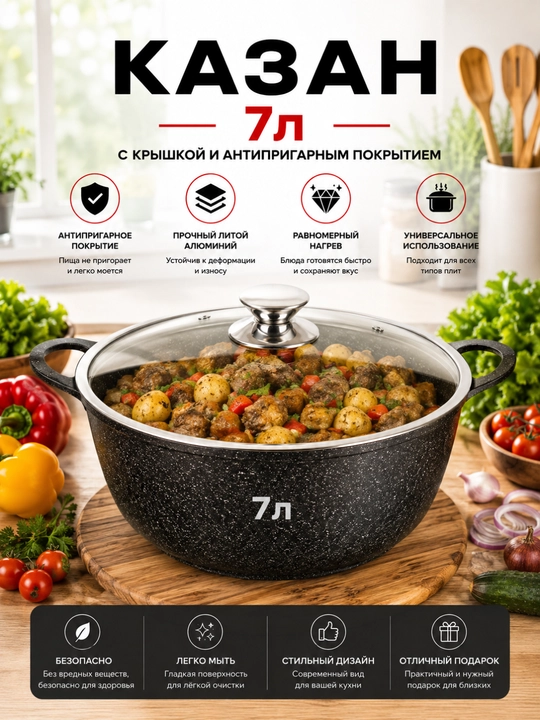Казан антипригарный - 