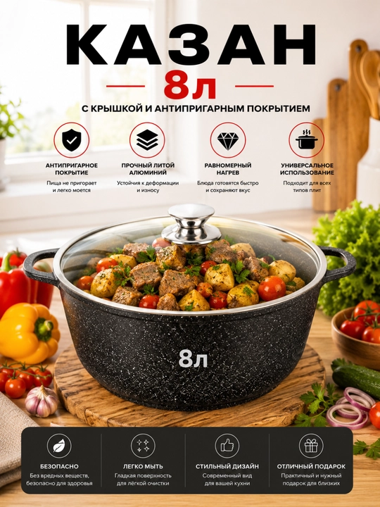 Казан антипригарный - 