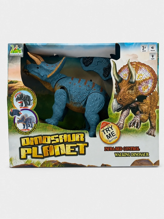 Radio boshqaruvli Dinosaur Planet Triceratops, ovoz va yorug'lik