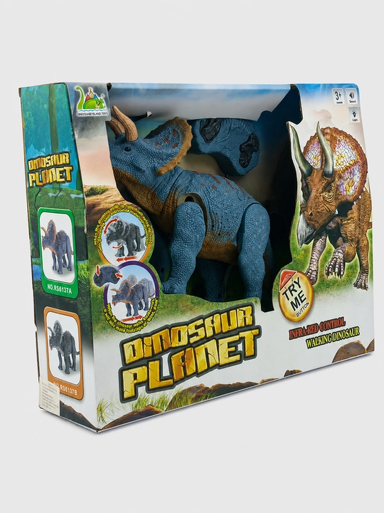 Radio boshqaruvli Dinosaur Planet Triceratops, ovoz va yorug'lik