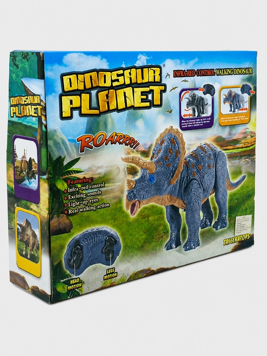Radio boshqaruvli Dinosaur Planet Triceratops, ovoz va yorug'lik