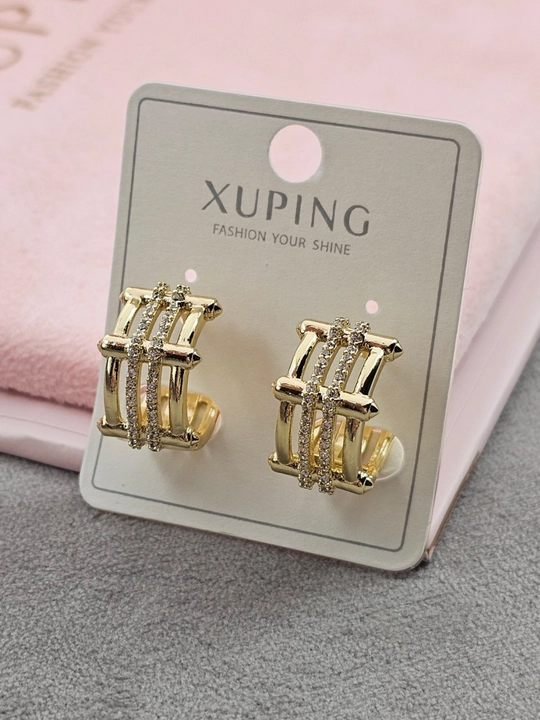 Женские серьги золотого цвета, бренд Xuping - 