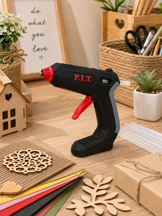 P.I.T. PEC3.6P-7A 3.6V akkumulyatorli kley pistoleti, 7 mm,170°C, 120 g/soat, USB zaryadi
