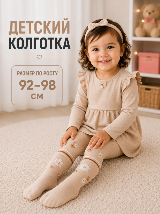 Детские колготки, колготки для девочки, колготки для девочки - 