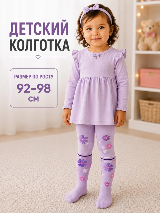 Детские колготки, колготки для девочки, колготки для девочки - 