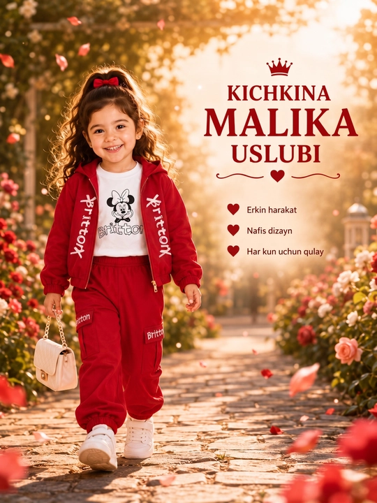 Qizlar kiyim komplekti: bomber + futbolka + cargo shim, o’smir qizlar uchun