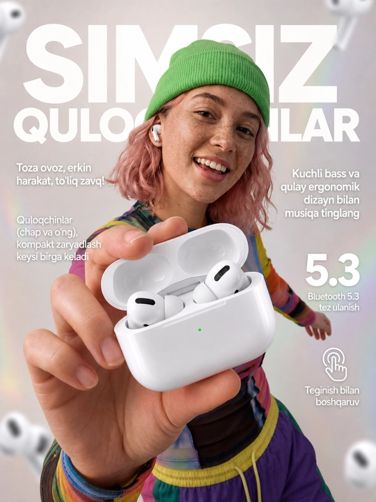 Pro Buds Bluetooth simsiz quloqchin - 