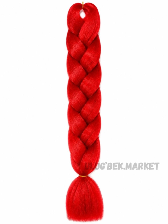 Kanekalon soch 60 sm, o‘rim uchun sun’iy soch, qo‘shimcha soch, 100 g