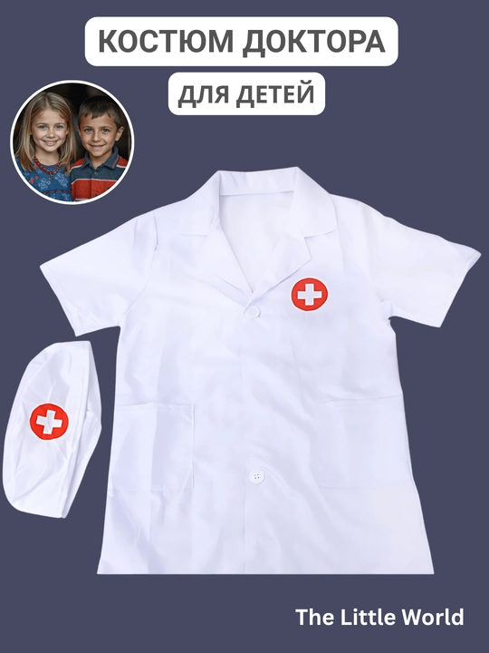 Детская одежда и костюмы врача, доктора, для мальчиков и девочек - 