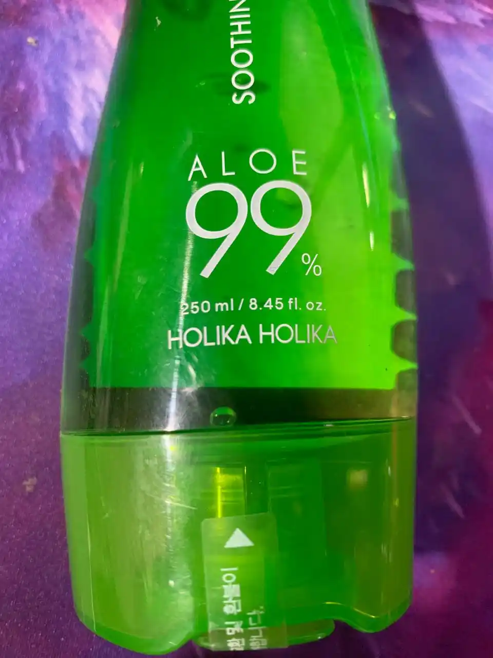 Holika Holika Aloe 99% Soothing Gel, yuz va tana uchun namlantiruvchi aloe geli, 250 ml