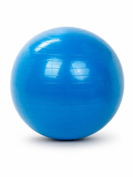 Fitbol, yoga va fitnes uchun yog‘och taglikli silliq gimnastika to‘pi - 
