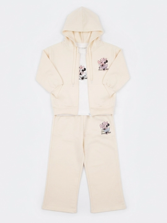 Qizlar uchun sportforma troyka,3-7 yosh, paxta mato, Mickey Mouse troyka