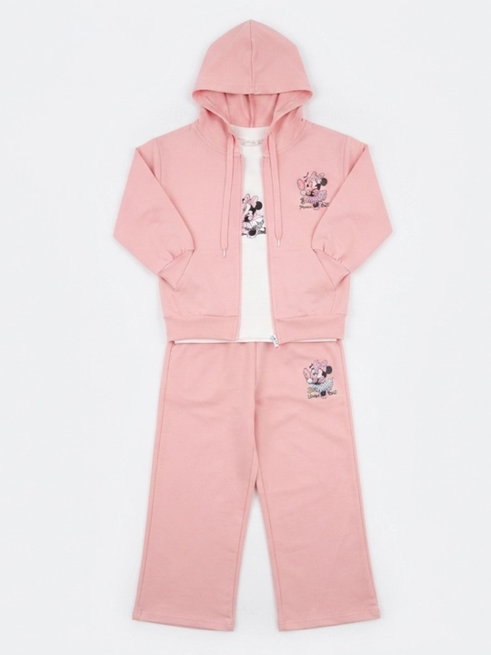 Qizlar uchun sportforma troyka,3-7 yosh, paxta mato, Mickey Mouse troyka