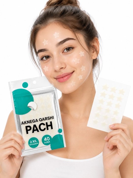 Aknega qarshi yulduzcha patch, salitsil kislotasi va choy daraxti ekstrakti, 40 dona - 