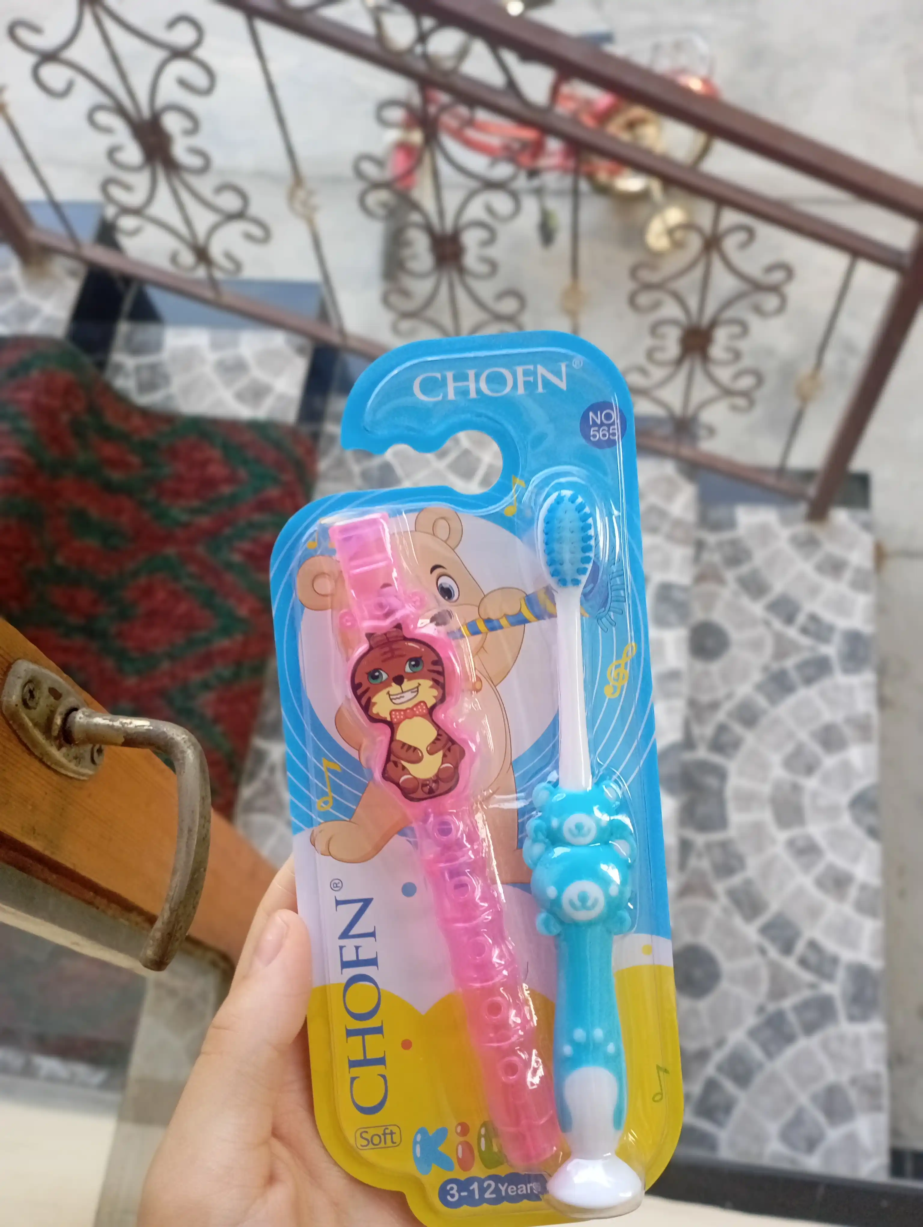 Tish cho‘tkasi bolalar uchun, yumshoq tukli, 1 dona