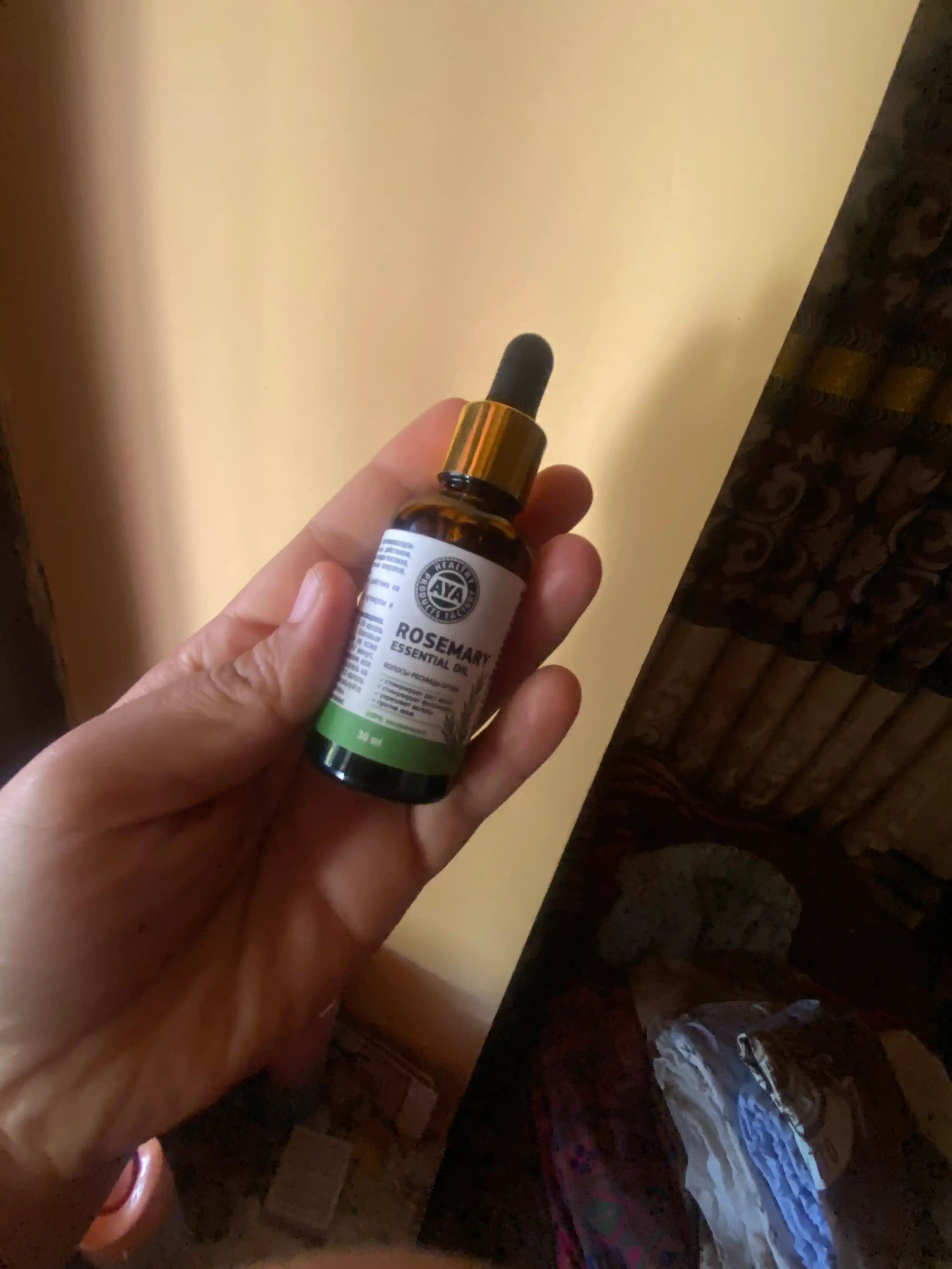 Soch va soqol o'stirish uchun rozmarin yog'i AYA, to'kilishiga qarshi serum, 30 ml