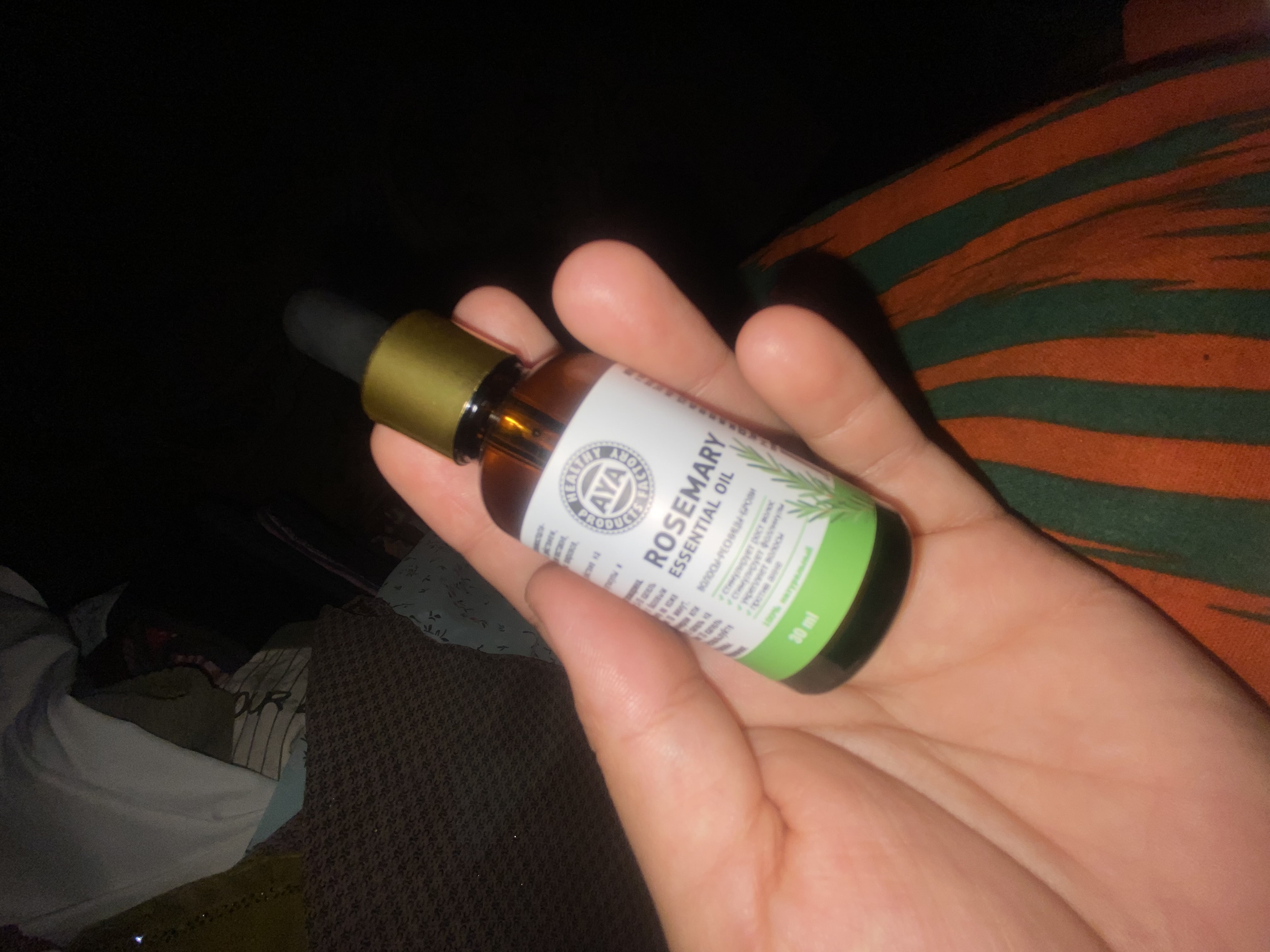 Soch va soqol o'stirish uchun rozmarin yog'i AYA, to'kilishiga qarshi serum, 30 ml