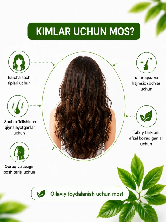 ERSAG Bio shampuni 300 ml - sochlarni parvarishlash, yaltiratish va mustahkamlash uchun