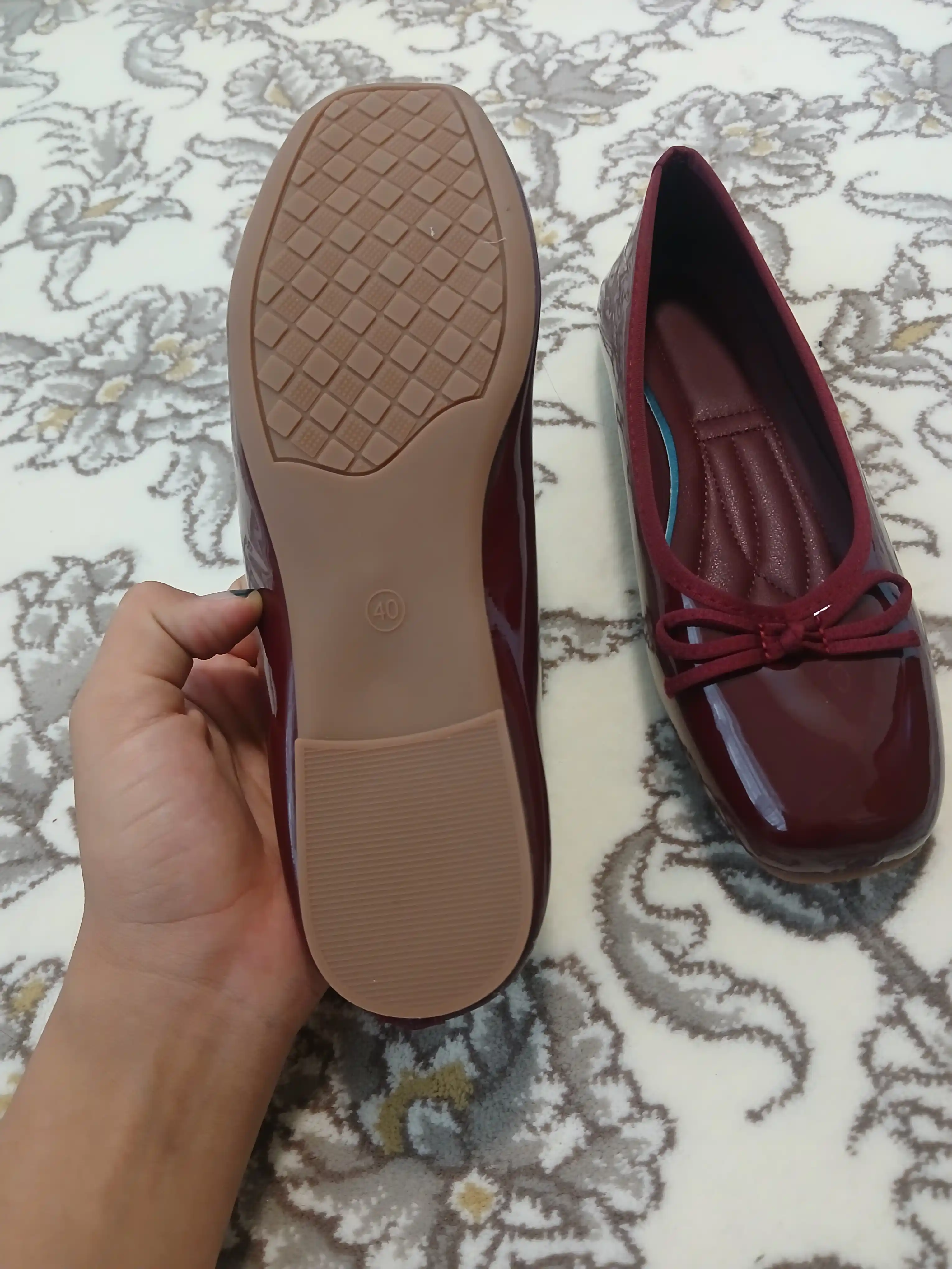 Женские балетки из мягкой и легкой кожи EVA с бантом, Zara Модель 3 разных цветов