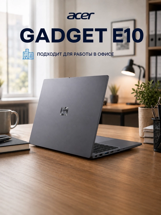 Acer Gadget E10 — Intel Core i5-1235U, 16GB DDR4, 512GB SSD, 16″ WUXGA IPS, Windows 11 Pro