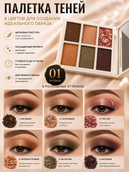 Тени для век