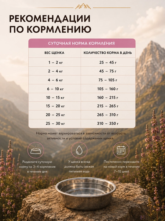 Grandorf Kuchukchalar uchun qo‘zi va kurka go‘shtli quruq ozuqasi, 3 kg