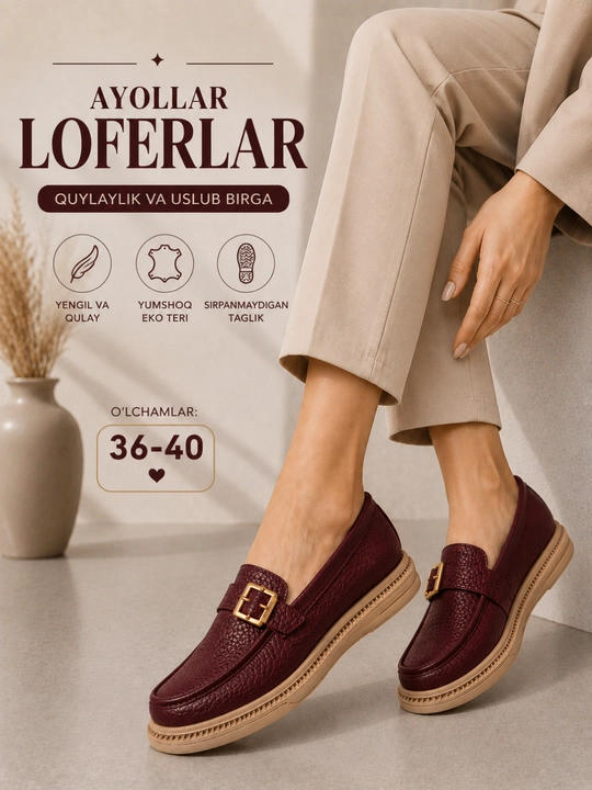 Loferlar qizlar va ayollar uchun, 36-40 - 