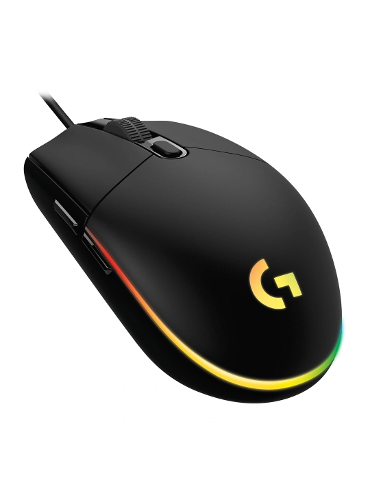 Logitech G102 LIGHTSYNC simli sichqonchasi,RGB yoruglik, 8000 DPI, 6 tugma, Logitech G HUB