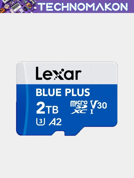 Карта памяти Lexar Blue Plus, 32 GB- 2 ТБ, 170 Mb/s, Micro SD, A2, V30, 4K