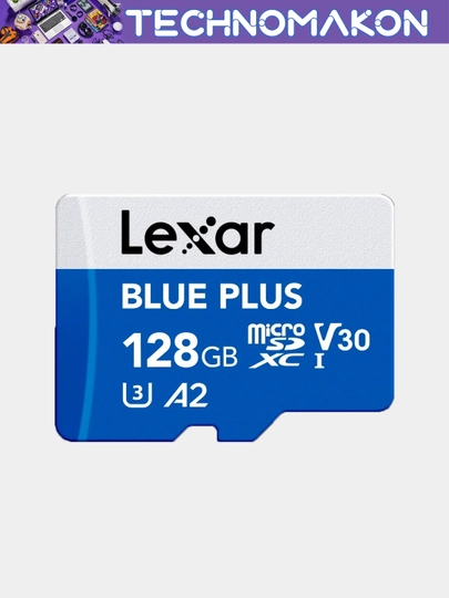 Карта памяти Lexar Blue Plus, 32 GB- 2 ТБ, 170 Mb/s, Micro SD, A2, V30, 4K